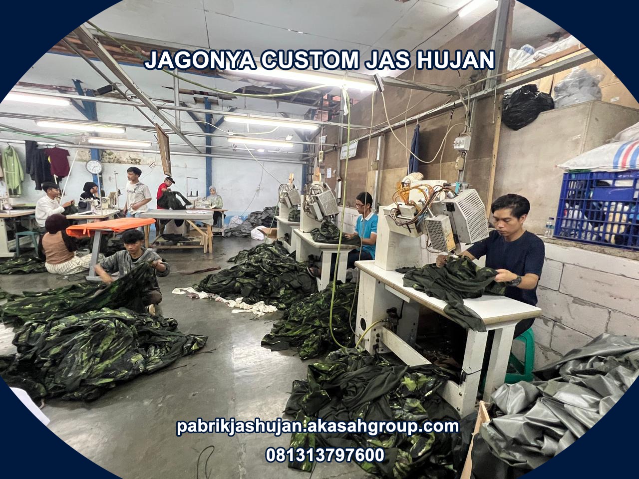 081313797600 Pabrik Konveksi Pusat Jasa Pembuatan Jas Hujan Custom Terpercaya Berpengalaman Harga Murah Kualitas Bagus Setelan Jubah Ponco 5